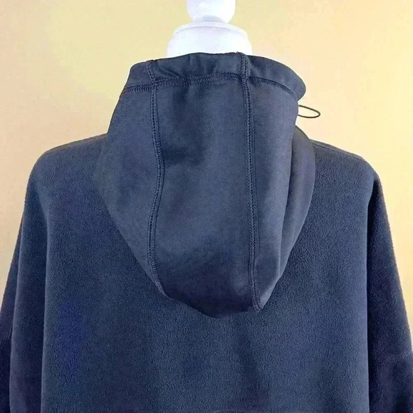 Puma Gray Yogini Cropped Zip Fleece Hooded Jacket Size XL - Picture 10 of 13